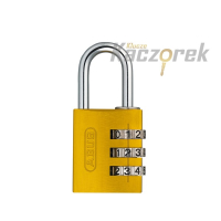 Kłódka Abus 477 - 724/30 - kłódka pałąkowa aluminiowa powlekana żółta - blister